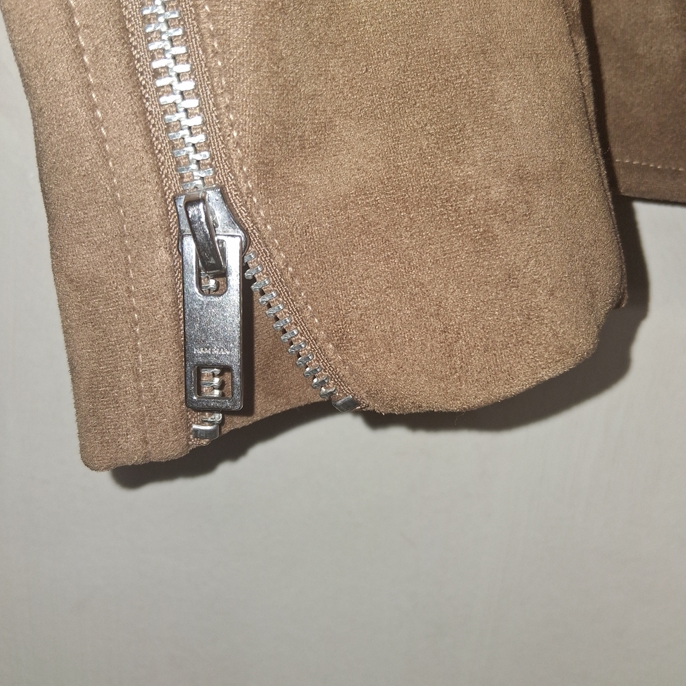 H&M Women's Brown Suede Jacket - Picture 6 of 8